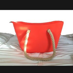 Silicone neon shoulder beach bag